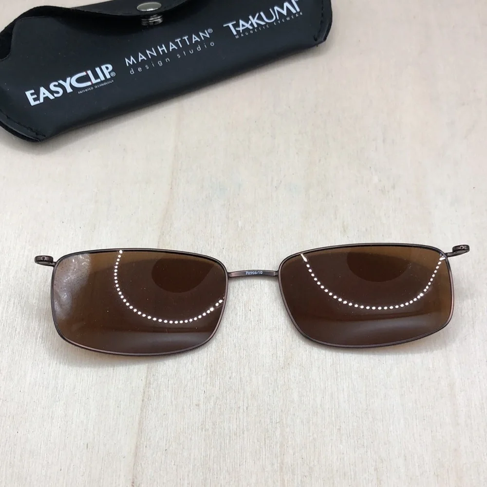 Takumi Clip On Sunglasses Easy Clip Manhattan Soft Case Model  PX903/10
